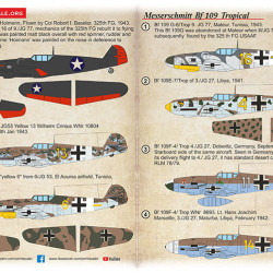 Messerschmitt Bf-109 Tropical 72-533 Scale1/72