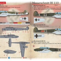 Messerschmitt Bf 110 Part-1 72-538 Scale 1/72