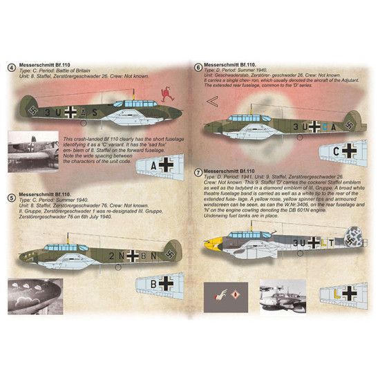 Messerschmitt Bf 110 Part-1 72-538 Scale 1/72