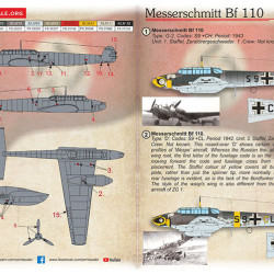 Messerschmitt Bf 110 Part-2 72-539 Scale 1/72