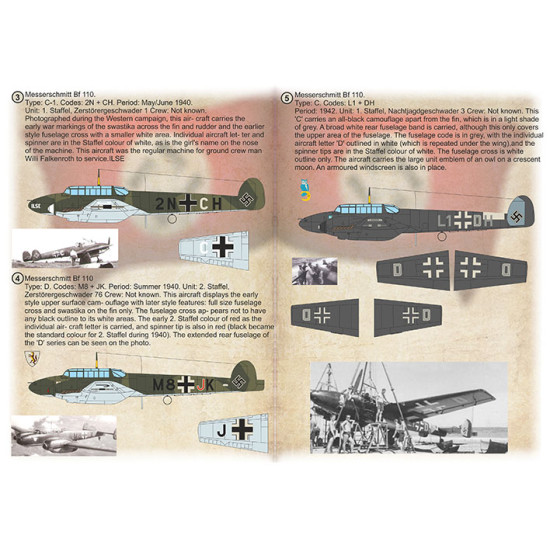 Messerschmitt Bf 110 Part-2 72-539 Scale 1/72