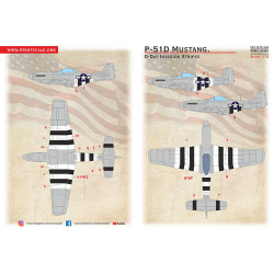 P-51D Mustang D-Day Invasion Stripes 72-544 Scale 1/72