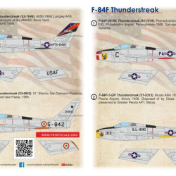 Republic F-84F Thunderstreak 72-554 Scale 1/72