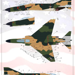 McDonnell Douglas F-4 Phantom II technical stencils 0008-72 Scale 1:72