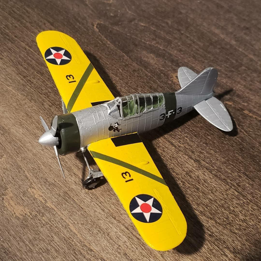 Oxford Diecast 1/72 - Brewster F2A Buffalo USS Saratoga 1939 - AC082