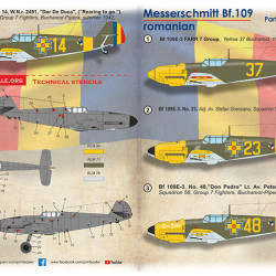 Bf 109 Roumains Part 2 72-508 Scale 1:72