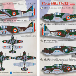 Bloch MB.151/152 48-268 Scale 1:48