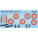 Bloch Mb 151-152 Mask-decal Psm72018 Scale 1-72