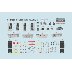 F-16D Fighting Falcon 3D48-012 Scale 1:48