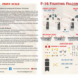 F-16D Fighting Falcon 3D48-012 Scale 1:48