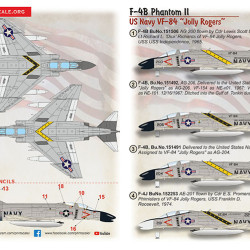 F-4B Phantom II US Navy VF-84 (Jolly Rogers) 72-519 Scale 1:72