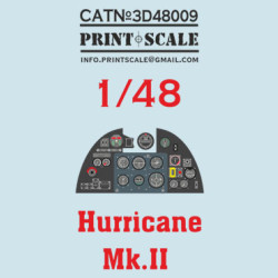 Hurricane Mk.ll 3D48-009 Scale 1:48