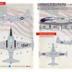 Lockheed F-80 Shooting Star Part 6 48-285 Scale 1:48