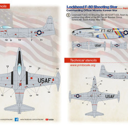 Lockheed F-80 Shooting Star Part 7 48-286 Scale 1:48