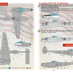 Lockheed P-38 Lightning Part-2 48-261 Scale 1:48