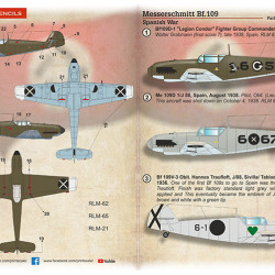 Messerschmitt Bf-109 B/D Spanish War Part 2 48-267 Scale 1:48