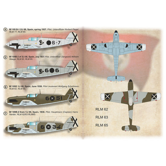Messerschmitt Bf-109 B/D Spanish War Part 2 48-267 Scale 1:48
