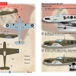 Messerschmitt Bf-109 B/D Spanish War Part 1 48-266 Scale 1:48