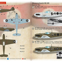 Messerschmitt Bf 109. Spanish War 72-460 Scale 1:72