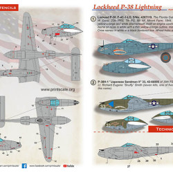 P-38 Lightning Part 4 48-265 Scale 1:48