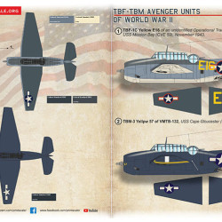 TBF-TBM Avenger Units of World War II 72-511 Scale 1:72