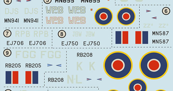 Wing Commander Typhoons and Tempests of the 2nd TAF 72-518 1/72 | Print ...
