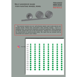Self-Adhesive Wheel Rim Mask D. 4.9-6.2 PSM00002 – Modelling Accessory