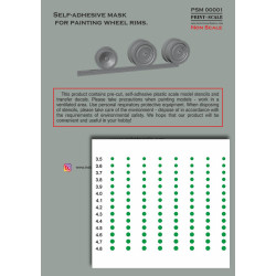 Self-Adhesive Wheel Rim Mask D. 3.5-4.8 PSM00001 – Modelling Accessory