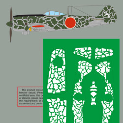 Nakajima Ki-84 Hayate Painting Mask & Decals PSM48005 Scale 1/48