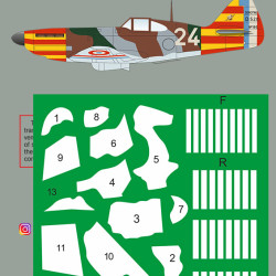 Dewoitine D.520 Mask-decal Psm72017 Scale 1-72