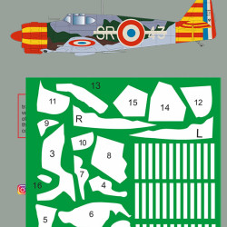 Bloch Mb 151-152 Mask-decal Psm72018 Scale 1-72