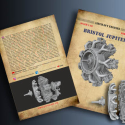 Aircraft Engines Bristol Jupiter PSR72027 Scale 1/72