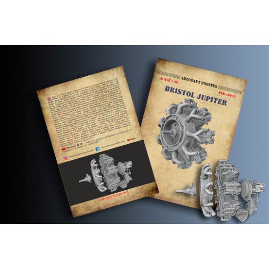 Aircraft Engines Bristol Jupiter PSR72027 Scale 1/72 Aircraft Engines Bristol Jupiter PSR72027 Scale 1/72