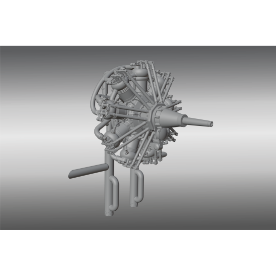 Salmson P9 Aircraft Engine PSR48043 1/48