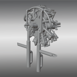 Salmson P9 Aircraft Engine PSR48043 1/48