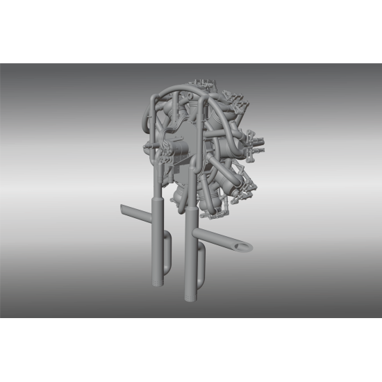 Salmson P9 Aircraft Engine PSR48043 1/48