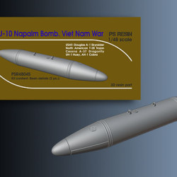 BLU-10 Napalm Bomb, Vietnam War PSR48045 Scale 1/48