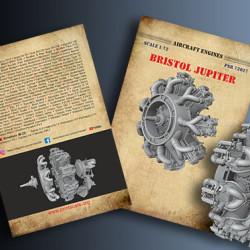 Aircraft Engines Bristol Jupiter PSR72027 Scale 1/72