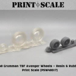 TBF Avenger Wheels PSW48017 Scale 1/48