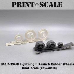 F-35 Lightning II Wheels PSW48019 Scale 1/48