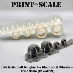 F-4 Phantom II Wheels PSW48021 Scale 1/48