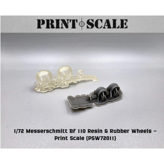 Messerschmitt Bf 110 Wheels PSW72011 Scale 1/72