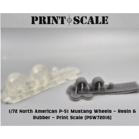 P-51 Mustang Wheels PSW72016 Scale 1/72