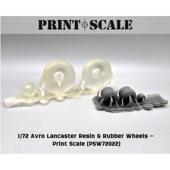 Avro Lancaster Wheels PSW72022 Scale 1/72