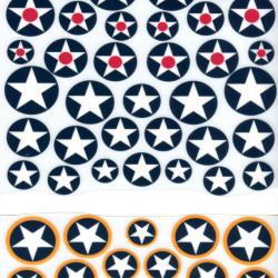 0002-48 Vvs Usaf National Insignia 1940-1942 Part 1, Scale 1/48