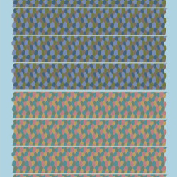 Lozenge B. German four color printed fabric 005-camo Scale