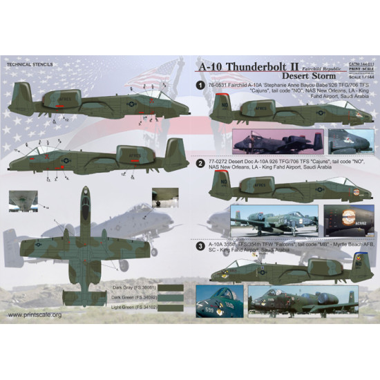 A-10 Thunderbolt II 144-011 Scale 1/144
