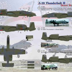 A-10 Thunderbolt II Desert Storm 72-347 Scale 1/72