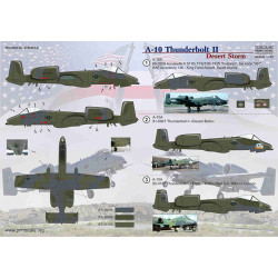 A-10 Thunderbolt II Desert Storm 72-347 Scale 1/72