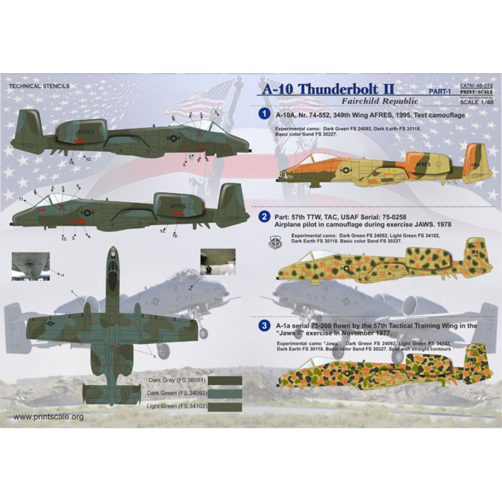 Metallic Details MDR48177-1/48 - A-10 Thunderbolt II. Set di